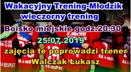 Wakacyjny wieczorny trening