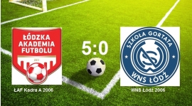ŁAF Kadra A vs WNS Łódź 5:0