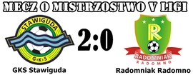 GKS Stawiguda - Radomniak 2;0