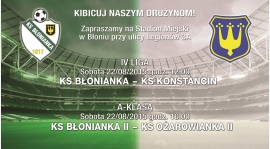 Zapraszamy na mecz  Błonianka - KS Konstancin