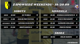 Zapowiedź weekendu (19/20.09)