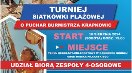 Turniej siatkówki plażowej o Puchar Burmistrza Krapkowic