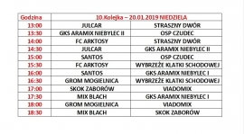 10. Kolejka Ligi Halowej - 20.01.2019 (NIEDZIELA)