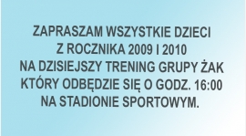 TRENING ŻAKÓW.