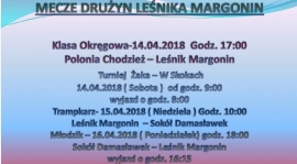 MECZE DRUŻYN LEŚNIKA NA NAJBLIŻSZY TYDZIEŃ