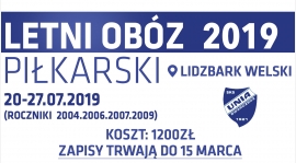 LETNI OBÓZ PIŁKARSKI - ZAPISY DO 30 MARCA!