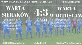 Warta Sieraków - Warta Wartosław 4:3