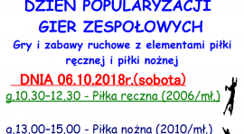 Dzień popularyzacji gier zespołowych