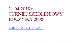 sobotnie mecze rocznika 2008