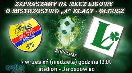 5 Kolejka A-Klasa Gr. Olkusz :  Orzeł Kwaśniów - Legion Bydlin