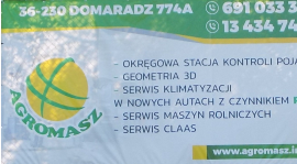 AGROMASZ Z DOMARADZA WSPIERA NASZ TURNIEJ!