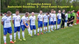 22 kolejka A-klasy - BUDOWLANI - ORZEŁ 2-0