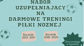 Nabór do grup młodzieżowych
