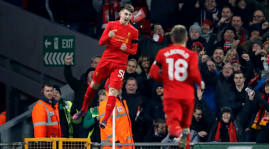 Rekordung målskytt tog Liverpool till semifinal