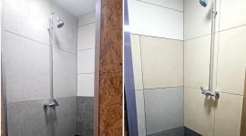Modernizacja natrysków - etap pierwszy