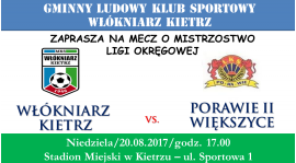 Zapowiedź: Włókniarz Kietrz - Porawie II Większyce