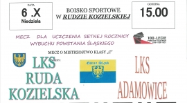 Mecz z Adamowicami poświęcony 100 rocznicy wybuchu Powstania Śląskiego