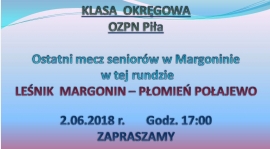 ZAPRASZAMY NA MECZ Z POŁAJEWEM