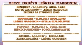 MECZE DRUŻYN LEŚNIKA W NAJBLIŻSZY WEEKEND