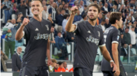 Juventus está temporariamente em segundo lugar