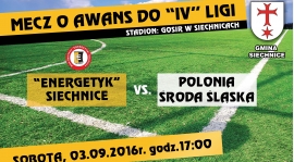 III kolejka: Energetyk - Polonia Środa Śląska