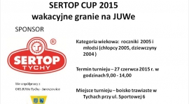 W sobotę turniej SERTOP CUP 2015