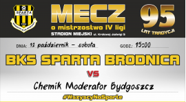 11. kolejka: Sparta vs. Chemik Bydgoszcz