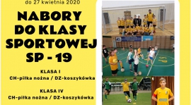 Nabór do Klasy I i IV sportowej UKS Talent Poznań w SP19
