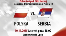 Mecz Reprezentacji Polski u-18 z Serbią