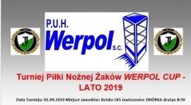 Już w najbliższą niedzielę kolejna edycja Turnieju Piłki Nożnej WERPOL CUP dla dzieci z rocznika 2011 i młodsi