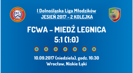 I DLM: 2 kolejka - FCWA - Miedź Legnica (10.09.2017)