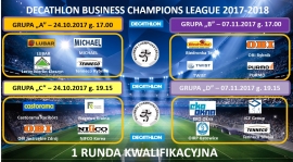 "DECATHLON Business Champions League 2017-2018" - Runda numer "1" ustalona :-)