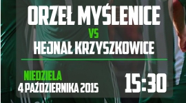 Orzeł Myślenice - Hejnał Krzyszkowice niedziela, 4.10, g. 15:30 - zapraszamy!