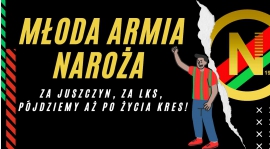 Baner i bęben dla młodych kibiców