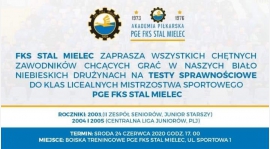 Zapraszamy na testy do klas licealnych klas sportowych