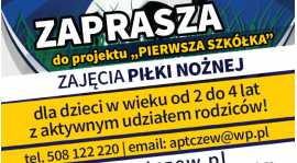 Od 19.09.2017 zajęcia Pierwszej Szkółki!