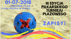 III Amatorski Turniej Piłki Nożnej Plażowej już 1 lipca!
