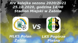 Zapowiedź XIV kolejki sezonu 2020/2021:  MLKS Polan Żabno vs LKS Pogórze Pleśna
