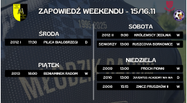 Zapowiedź weekendu (15/16.11)