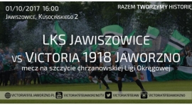 9.Kolejka V Ligi Chrzanów 2017/18. Zapraszamy na Hit kolejki do Jawiszowic 1.10.2017 godz.16:00