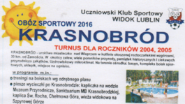 Letni obóz piłkarski w Krasnobrodzie
