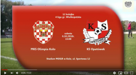 SENIORZY: MKS Olimpia Koło - KS Opatówek 07.10.2018 [VIDEO]