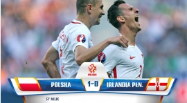 Polska - Irlandia Płn ( Euro 2016)  1:0    Pierwsze 3pkt