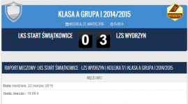 Start Świątkowice - LZS Wydrzyn 0:3 (0:1)
