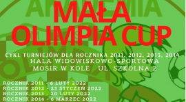 Zapraszamy do udziału w cyklu turniejów MAŁA OLIMPIA CUP 2022
