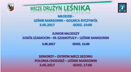 MECZE DRUŻYN LEŚNIKA W NAJBLIŻSZY WEEKEND