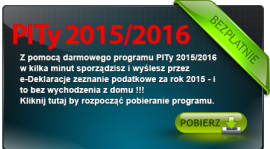 Darmowy program PITy TaxMachine 2015/2016