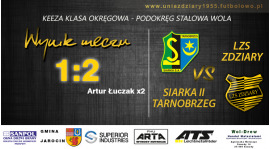 1 Kolejka: Siarka II Tarnobrzeg - LZS Zdziary 1:2.