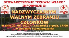 NADZWYCZAJNE WALNE ZEBRANIE CZŁONKÓW