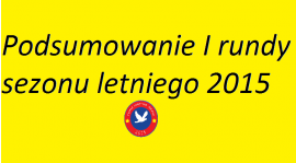 Podsumowanie I rundy sezonu letniego 2015